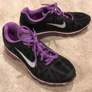 Nike Air Max Black and Purple